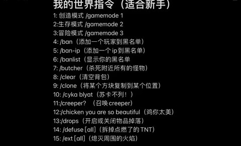 我的世界指令怎么用[图2]